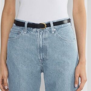Aritzia Leather Slim Belt